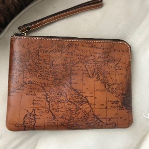 Patricia Nash Map Print Wristlet